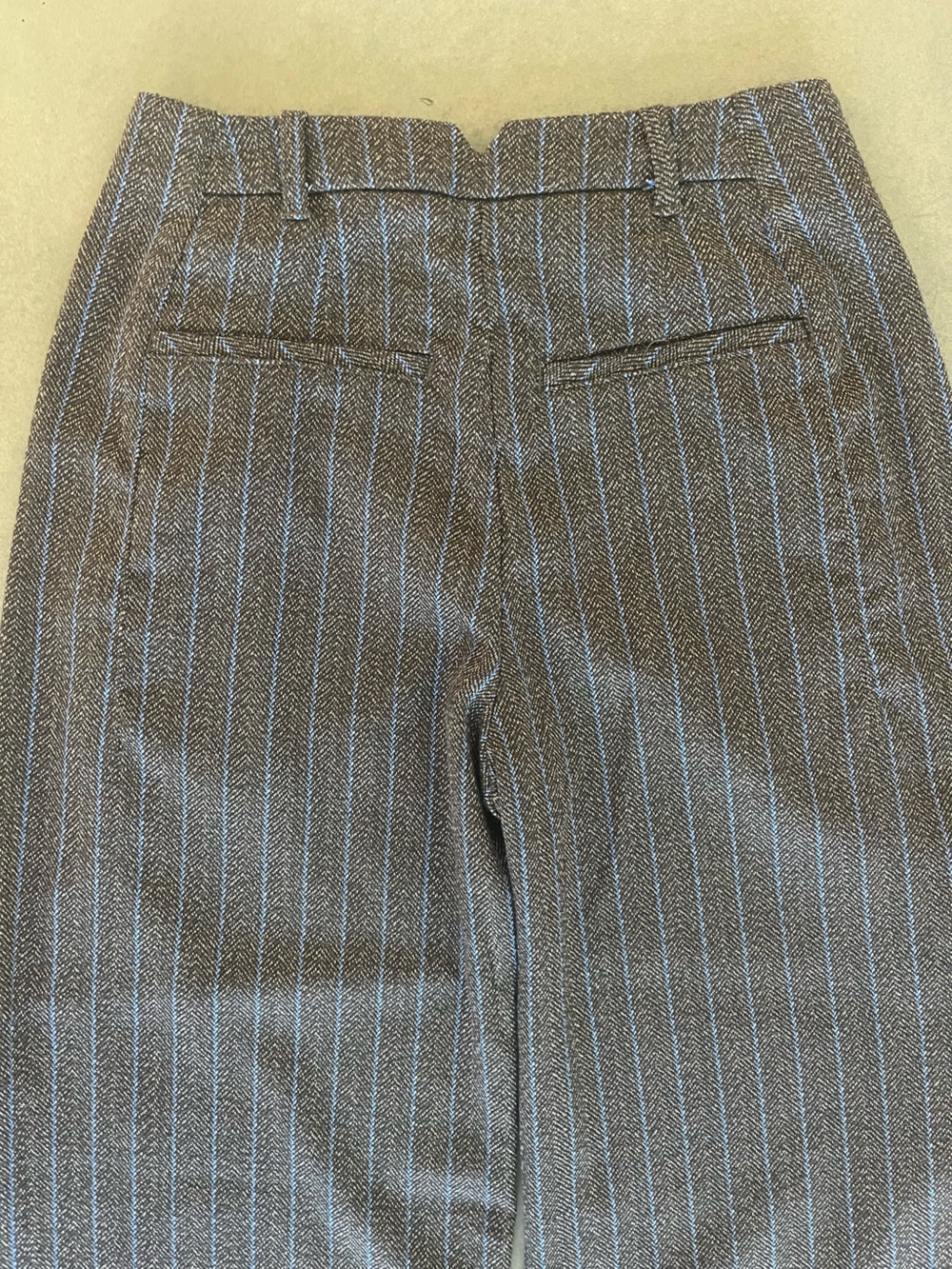 Free People - Spotlight Herringbone Barrel Trousers - Chocolate - NWT - Picture 6 of 6